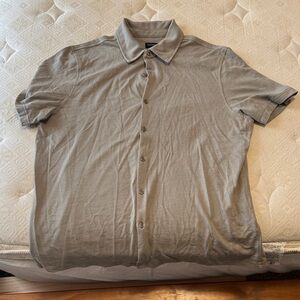 Buffalo David Bitton Men's Taupe Button Down Shirt